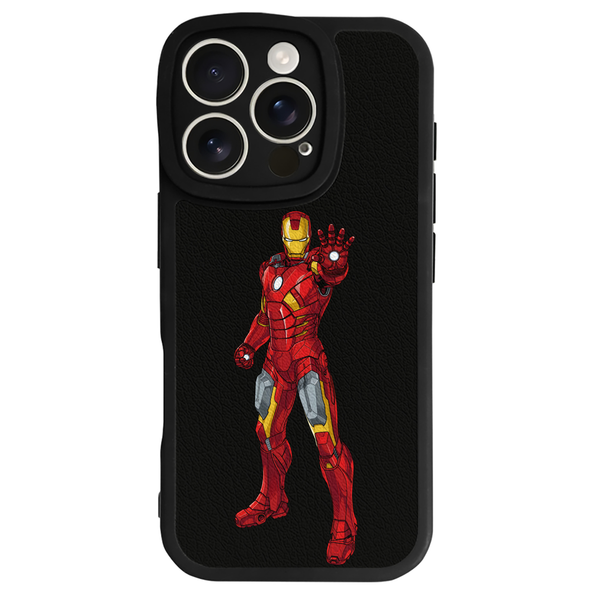 （画像用） アベンジャーズ The Avengers 【iPhone 16シリーズ対応】シリコンスマホケース（レザー調） 材質：シリコン